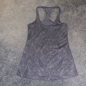 Gray Lululemon tank with detail